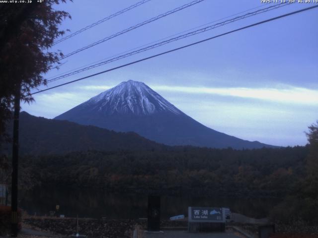 西湖からの富士山