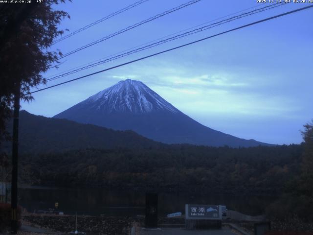西湖からの富士山