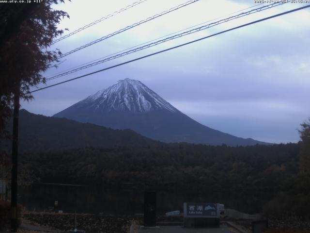 西湖からの富士山