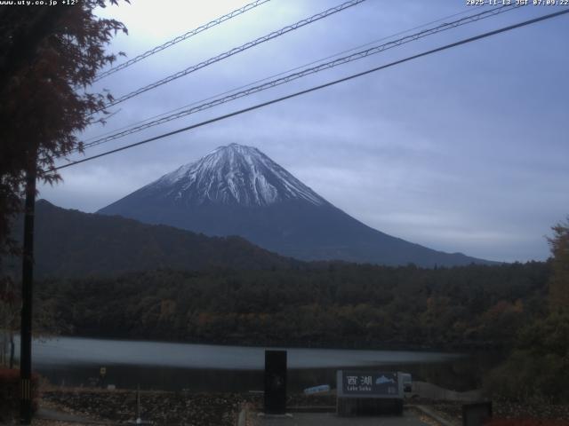 西湖からの富士山