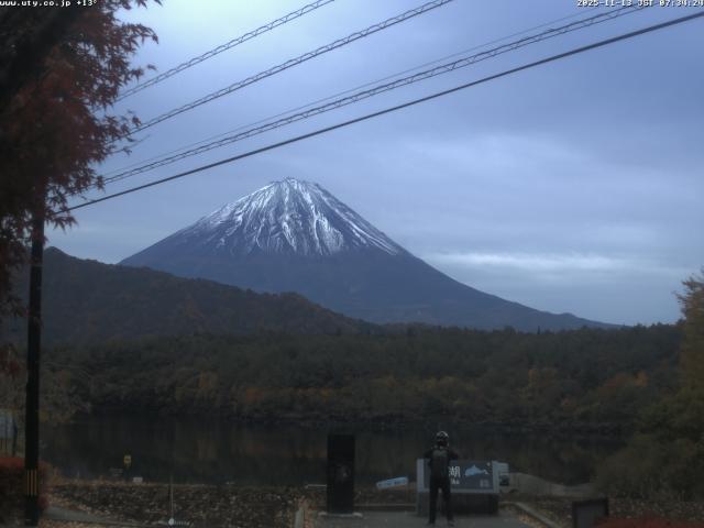 西湖からの富士山
