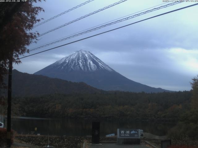 西湖からの富士山