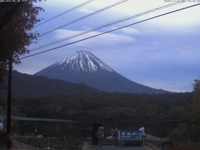 西湖からの富士山