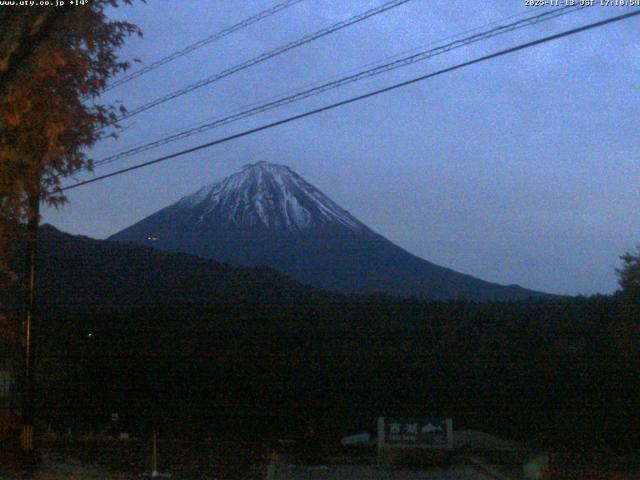 西湖からの富士山
