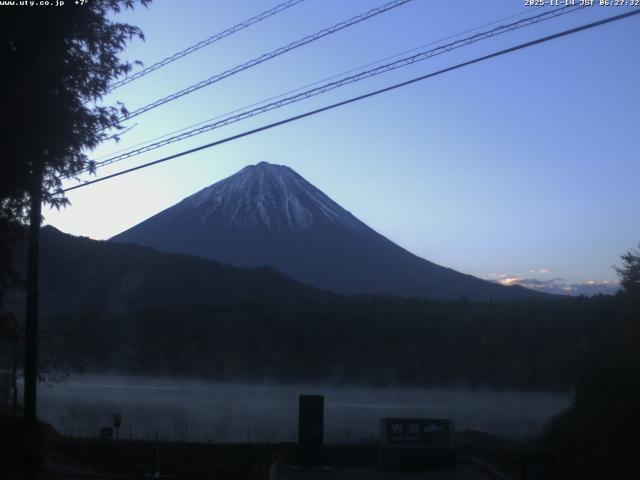 西湖からの富士山