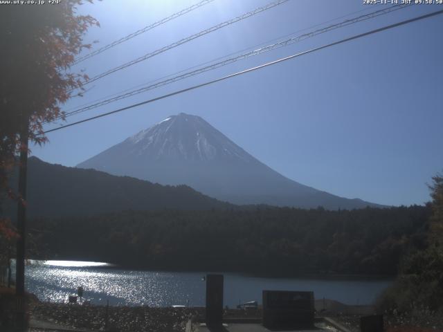 西湖からの富士山