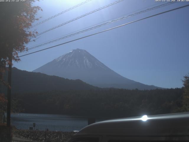 西湖からの富士山