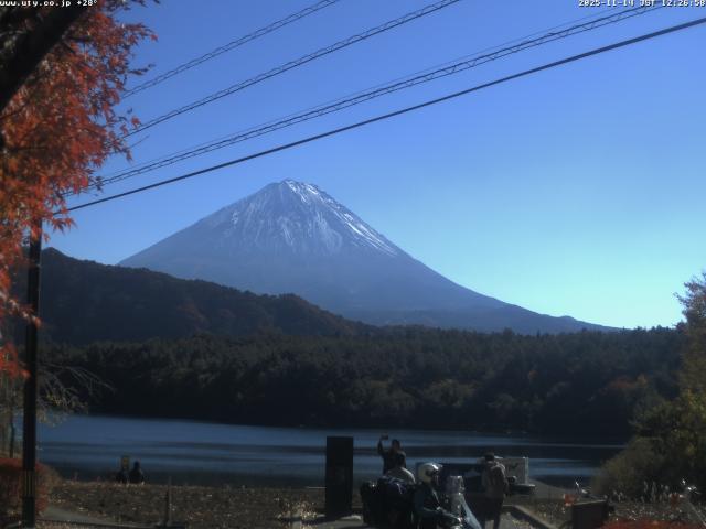 西湖からの富士山
