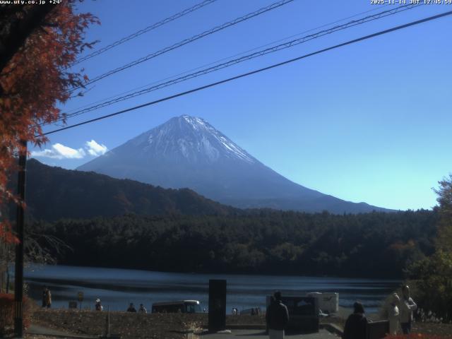 西湖からの富士山
