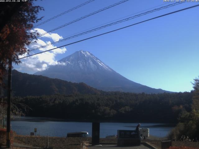 西湖からの富士山