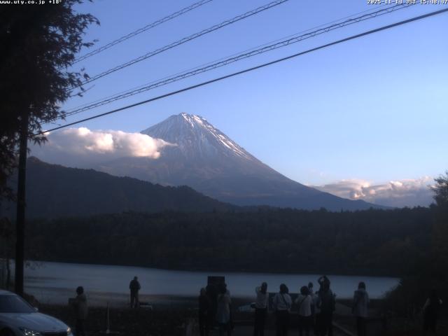 西湖からの富士山