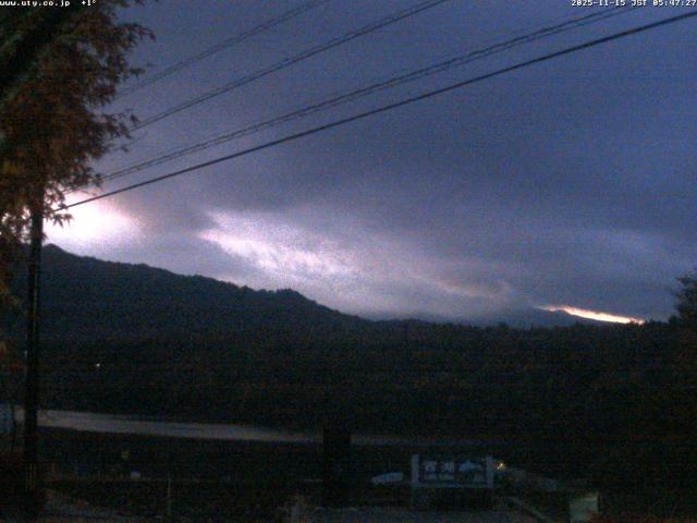 西湖からの富士山
