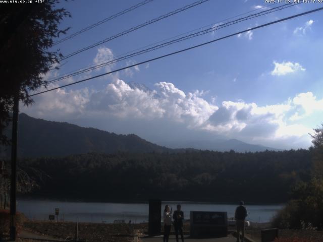 西湖からの富士山