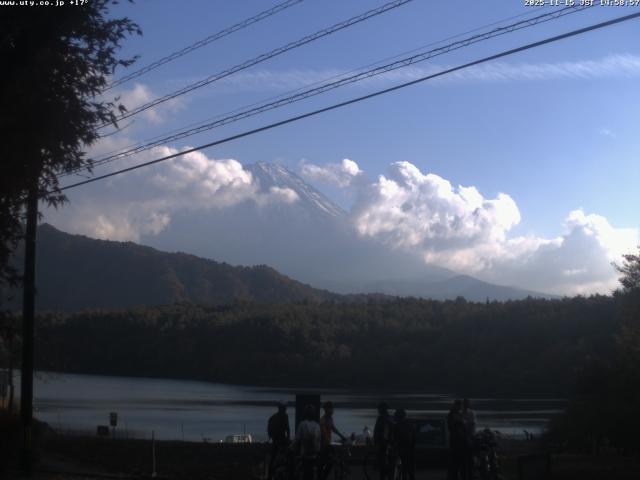 西湖からの富士山