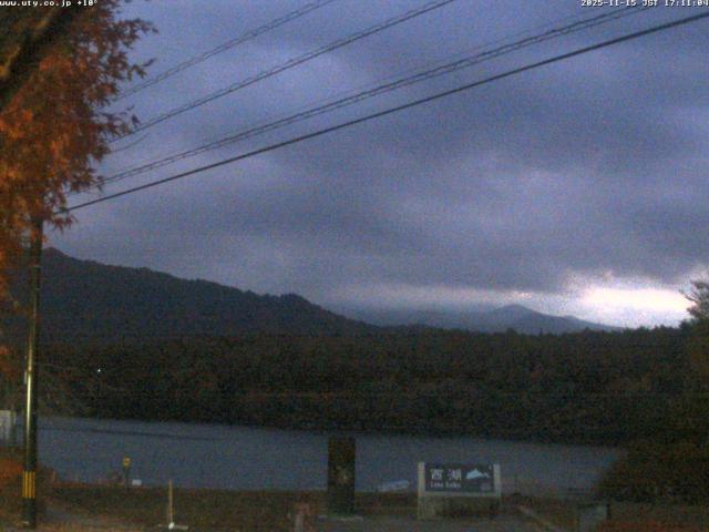 西湖からの富士山