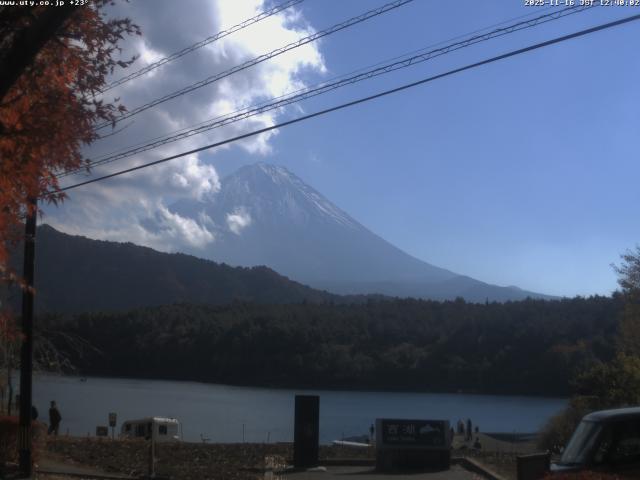 西湖からの富士山
