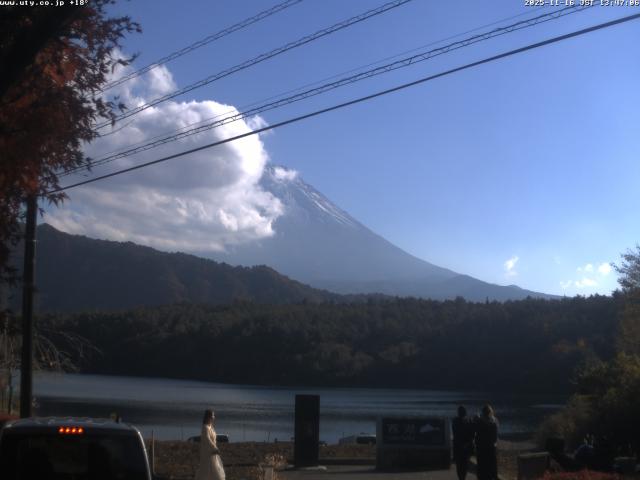 西湖からの富士山