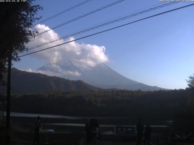 西湖からの富士山