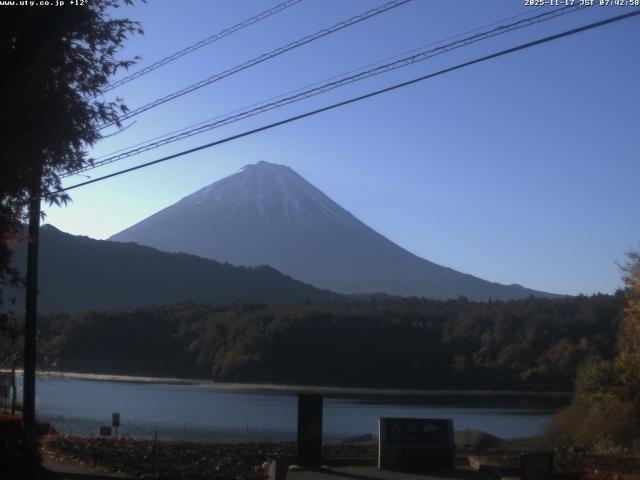 西湖からの富士山