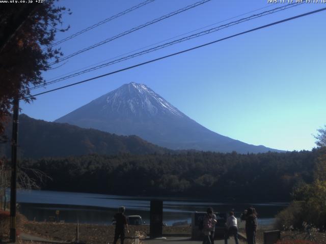 西湖からの富士山