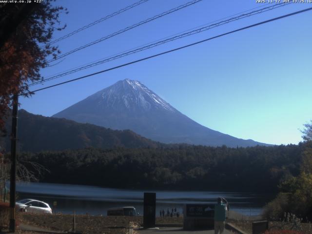 西湖からの富士山