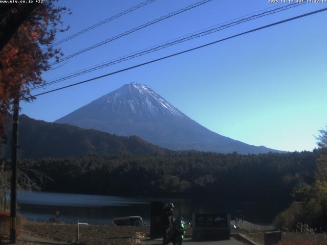 西湖からの富士山