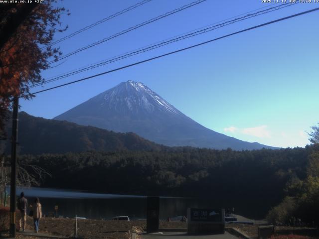西湖からの富士山