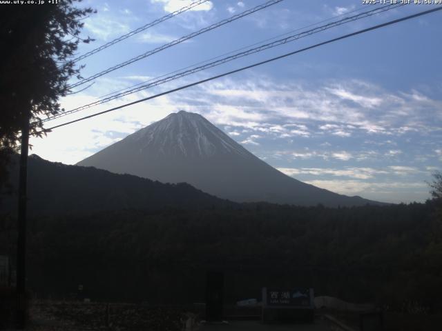 西湖からの富士山