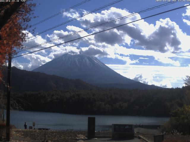 西湖からの富士山