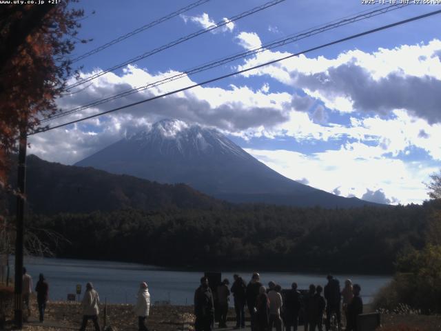 西湖からの富士山