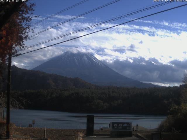 西湖からの富士山