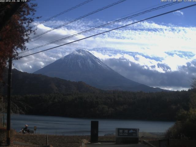 西湖からの富士山