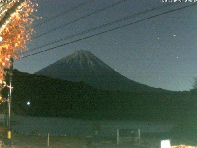 西湖からの富士山