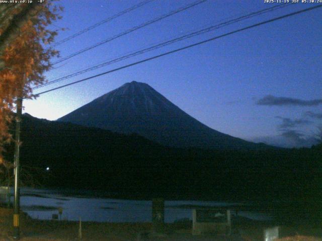 西湖からの富士山