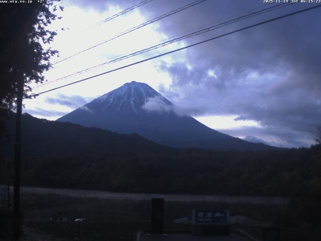 西湖からの富士山