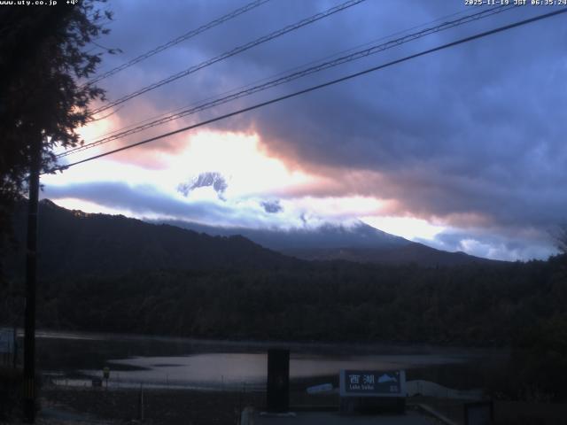 西湖からの富士山