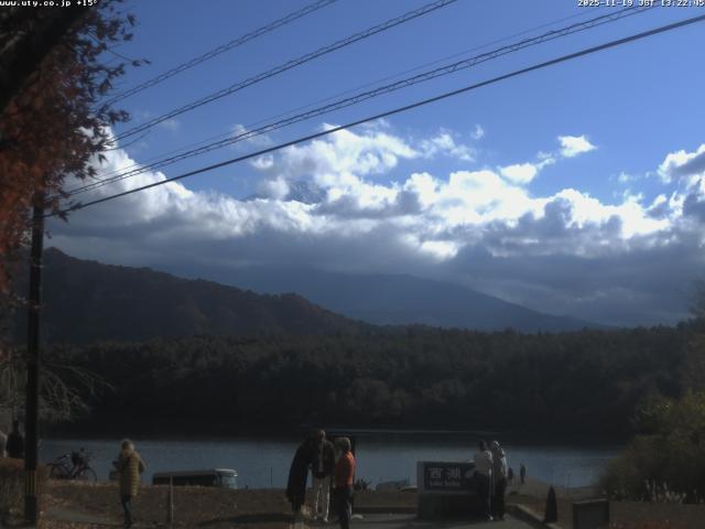 西湖からの富士山