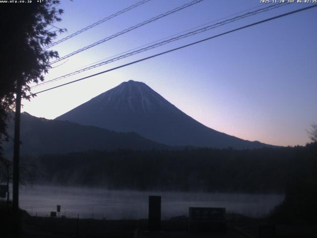 西湖からの富士山