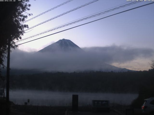 西湖からの富士山