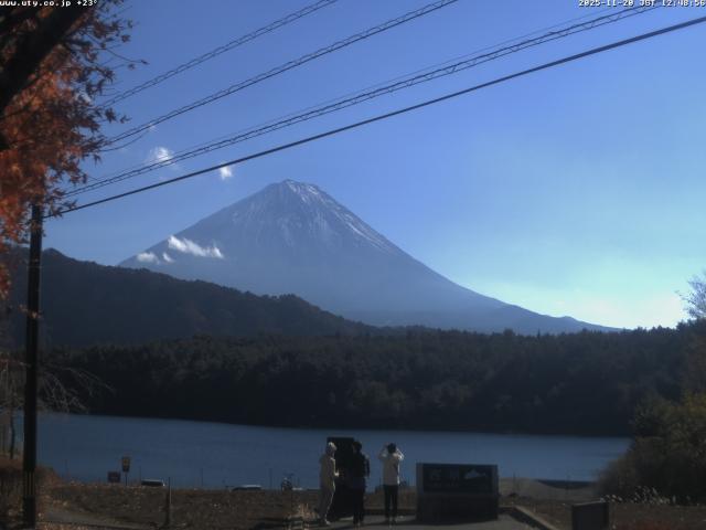 西湖からの富士山