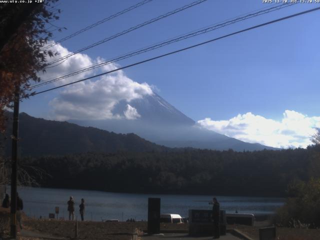 西湖からの富士山