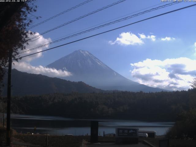 西湖からの富士山