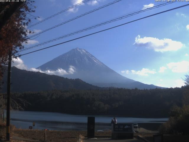 西湖からの富士山