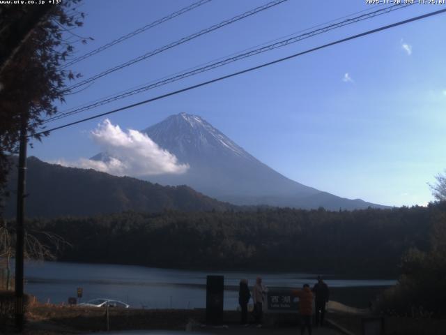 西湖からの富士山