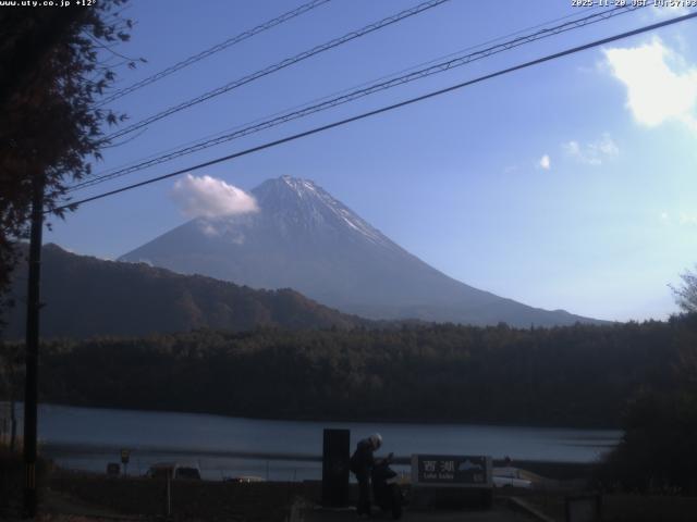 西湖からの富士山