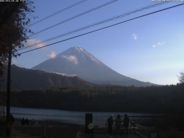 西湖からの富士山