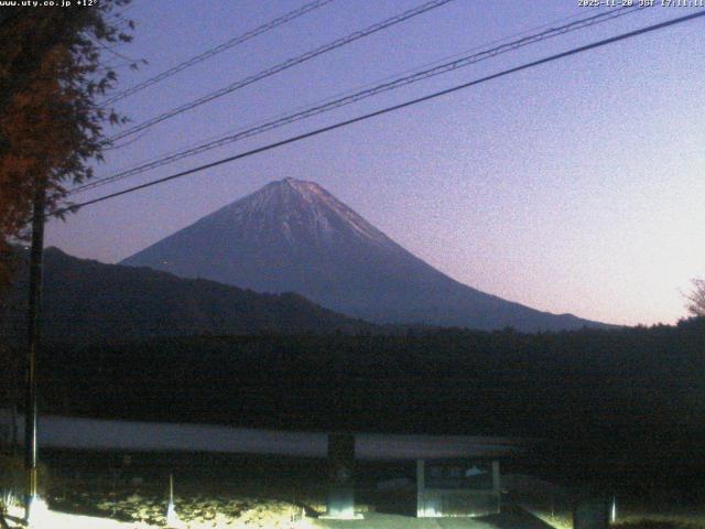 西湖からの富士山