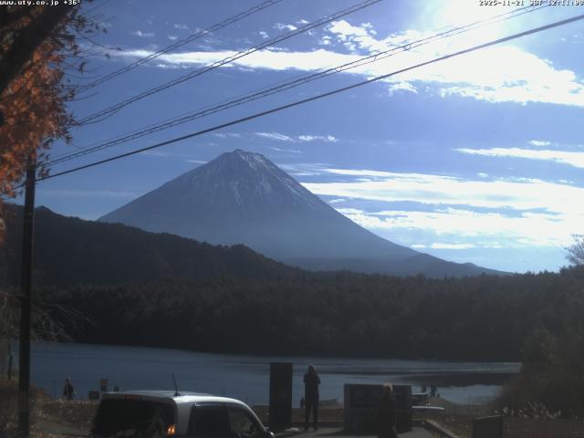 西湖からの富士山
