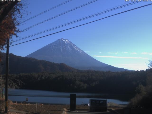 西湖からの富士山