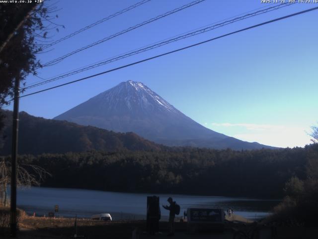 西湖からの富士山